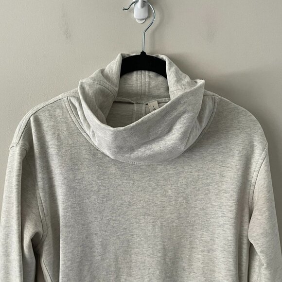 Lululemon Athletica Cowl Neck Pullover Activewear Long Sleeve Sweatshirt Gray 4 - Picture 3 of 8